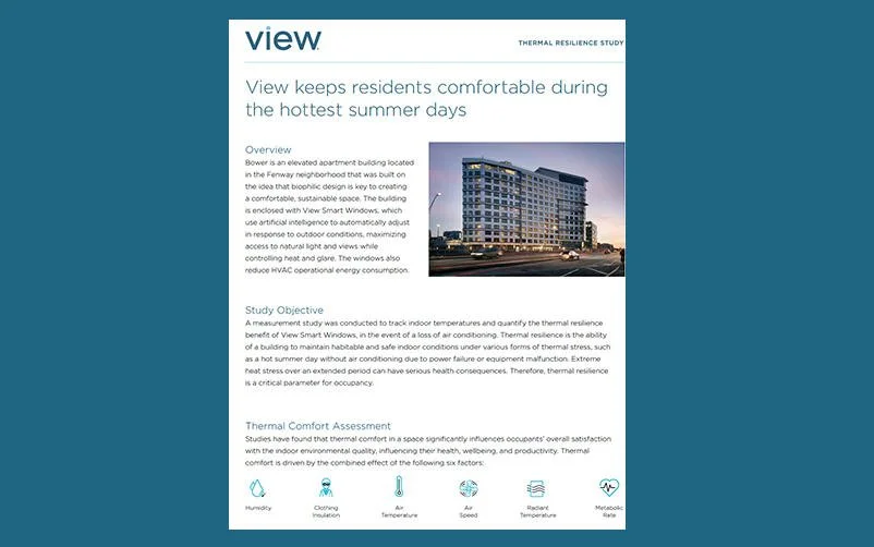 View keeps residents comfortable during the hottest summer days