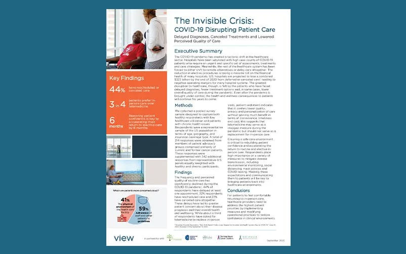 The Invisible Crisis: COVID-19 Disrupting Patient Care