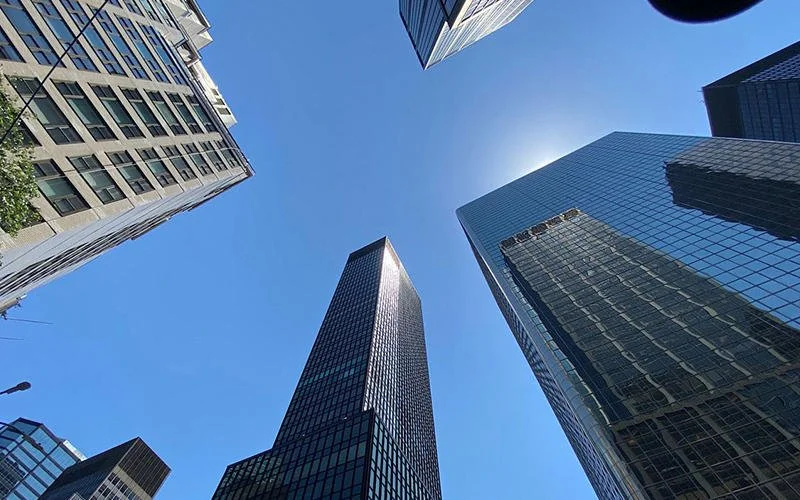 How environmentally friendly is that skyscraper? Check the letter grade.