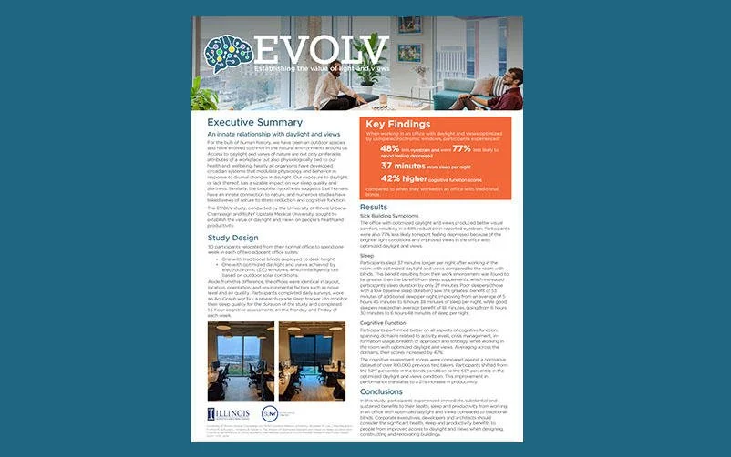 EVOLV: Establishing the value of lights and view
