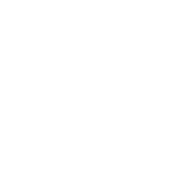 A stylized black and white emblem featuring a cross with four leaf-like shapes at each end and concentric circles around the center.