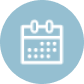 Icon of a calendar with a weekly layout