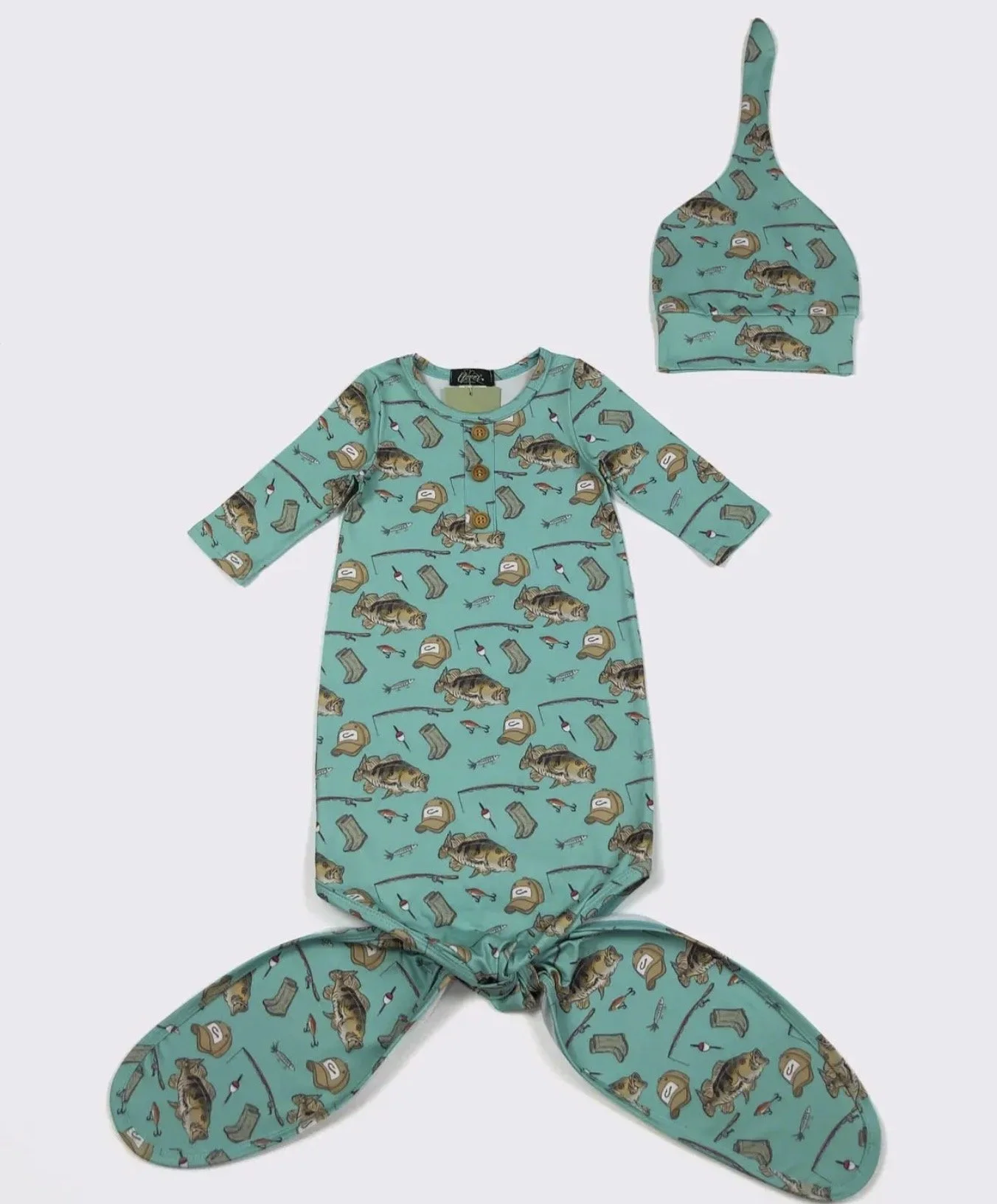 Clover Cottage Bamboo Newborn Gown