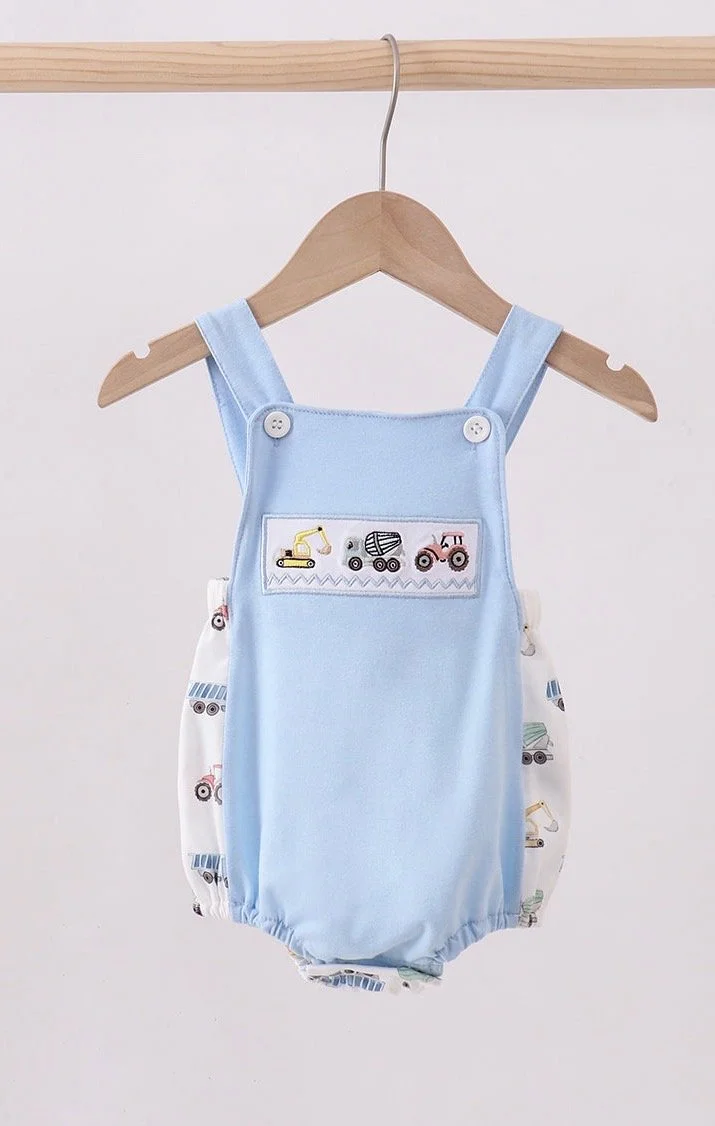 baby boy embroidered bubble