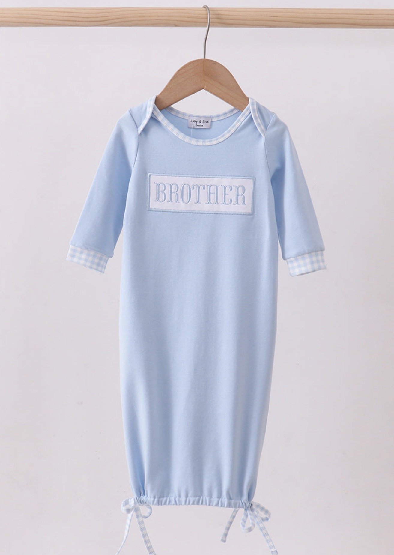 Embroidered Newborn Gown