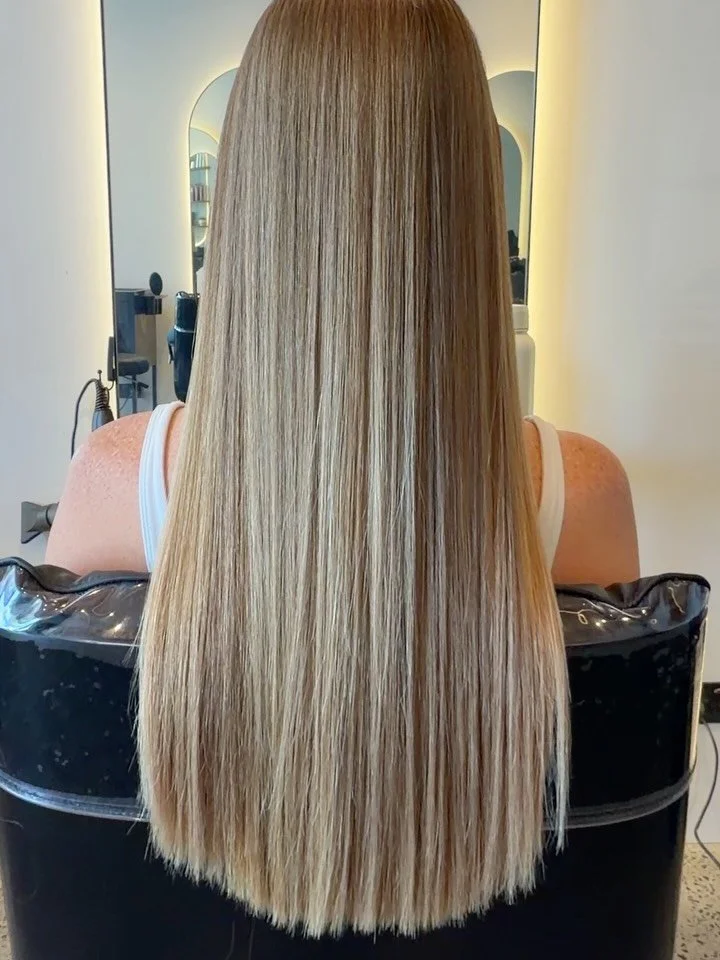 Stunning results with our Permanent Nanoplasty Treatment! 
Suitable for all hair types including blondes
Grows out not washes out
Incredibly hydrating for the hair
Wash &amp; go, no ironing required 

We specialise in incredible results, guaranteed! 