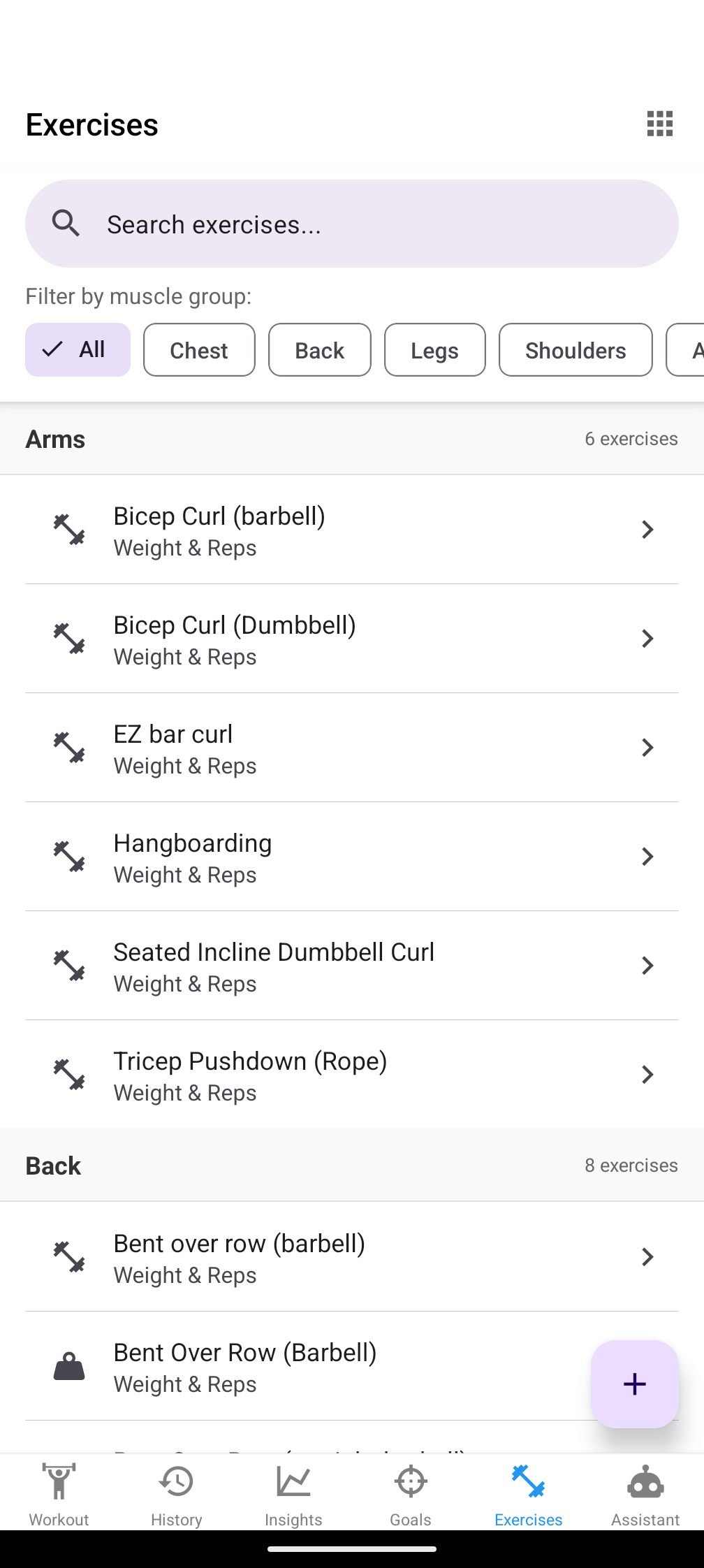 Obi Workout Tracker
