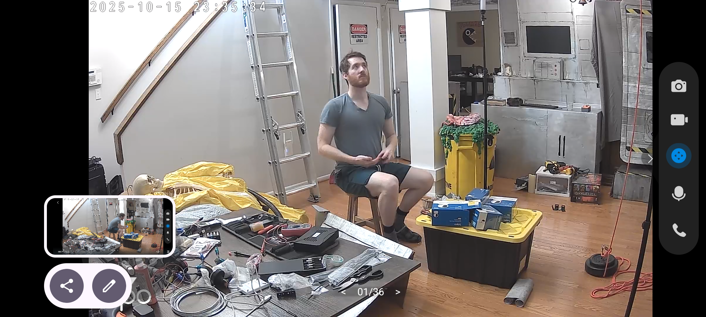 Escape room in progress