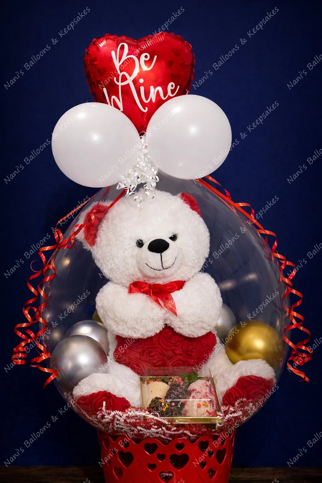 Be Mine Teddy Stuffed Balloon