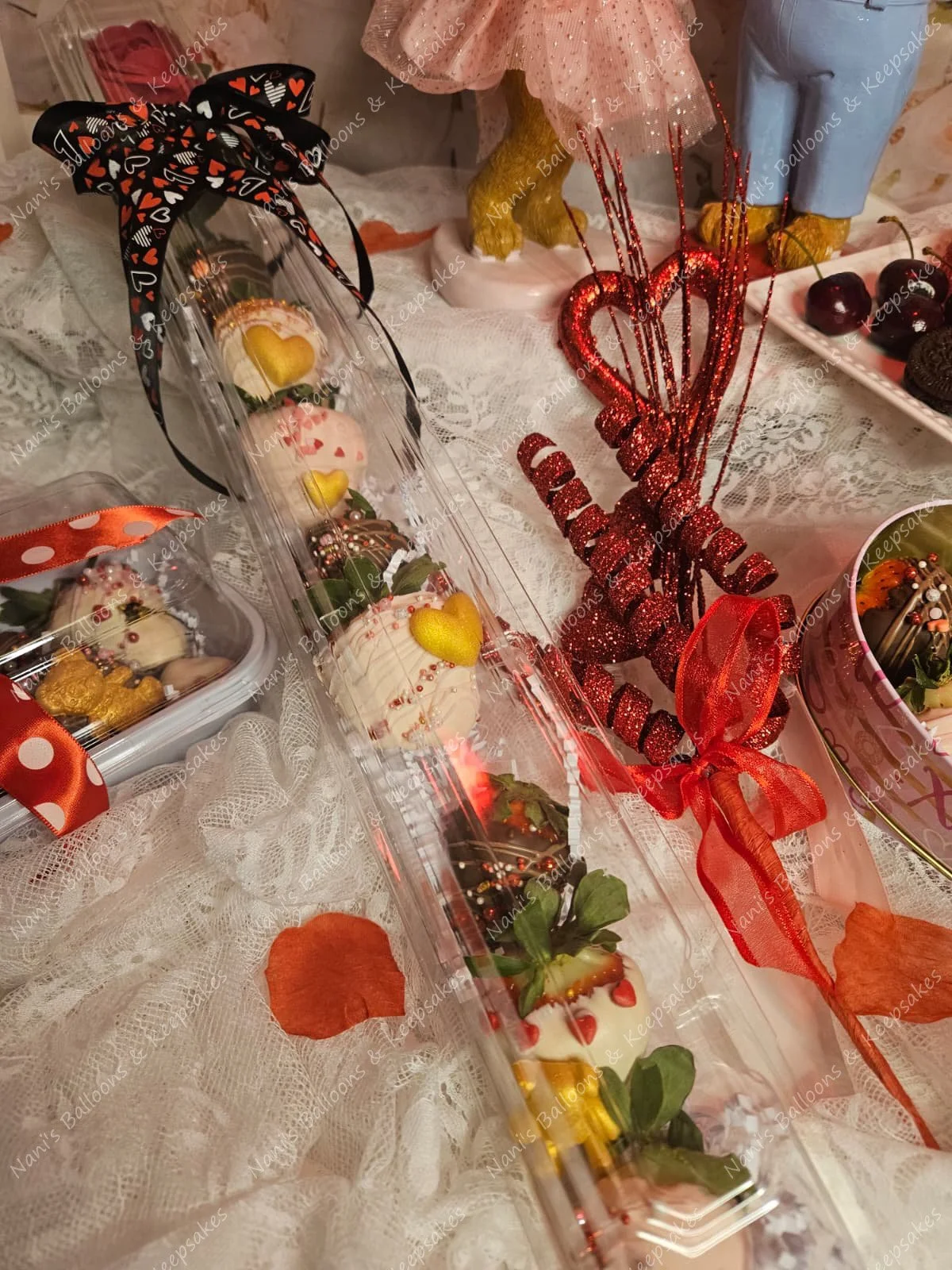 Sweetheart Strawberry Rose Skewer