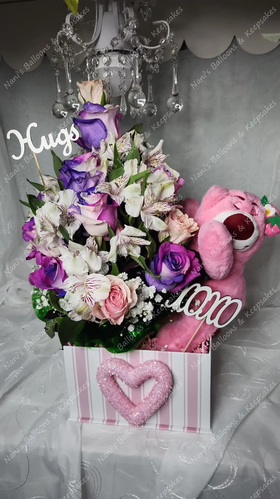 Strawberry Lotso Plush Floral Arrangement