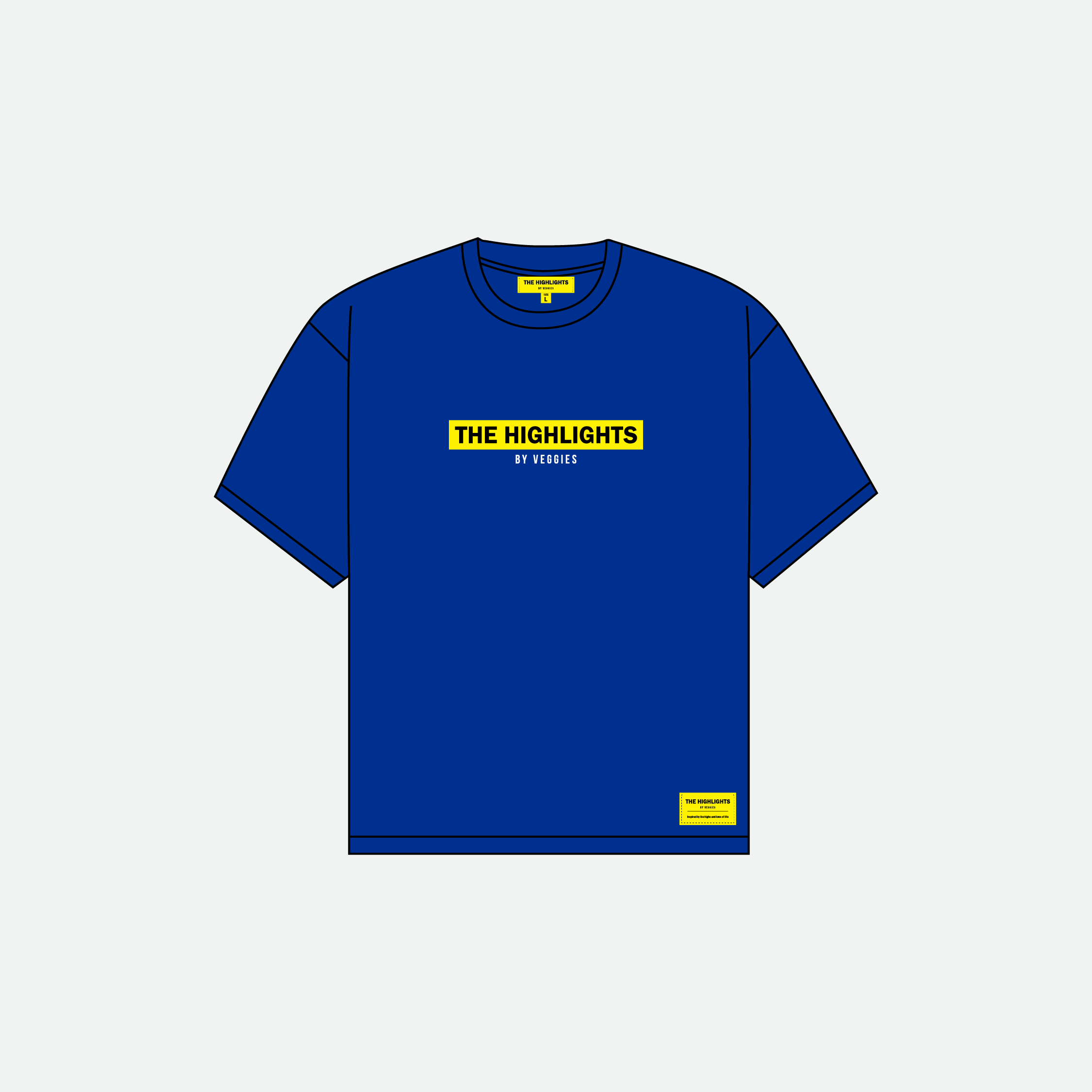 Veggies “The Highlights V2” Short Sleeve T-Shirt (Airforce Blue)