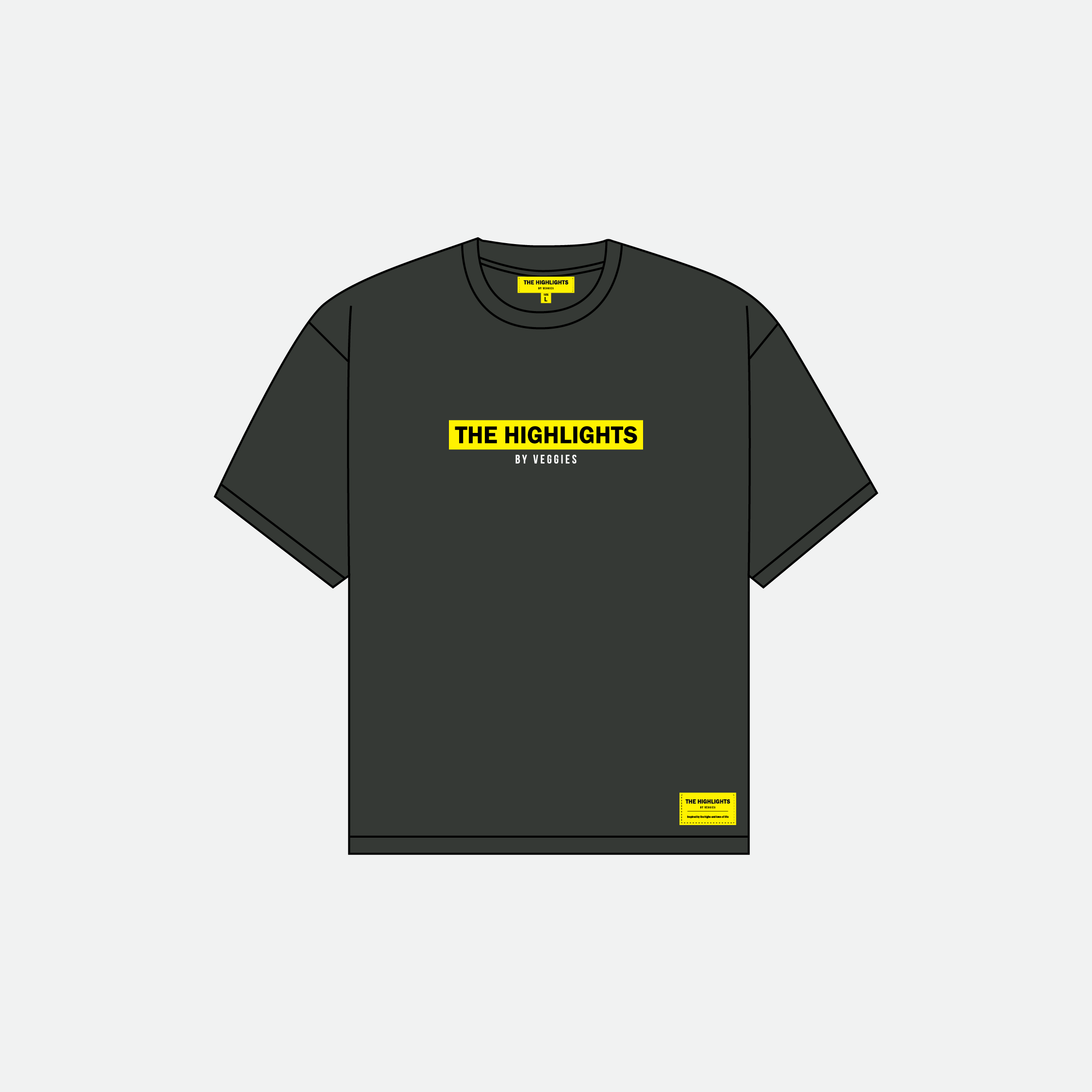 Veggies “The Highlights V2” Short Sleeve T-Shirt(Onyx)