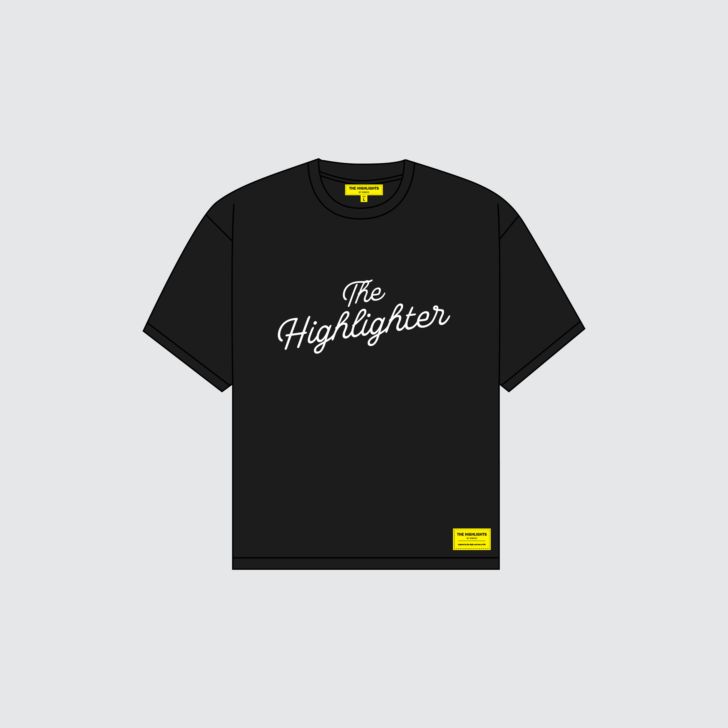 Veggies “The Highlights V4” Short Sleeve T-Shirt(Black)