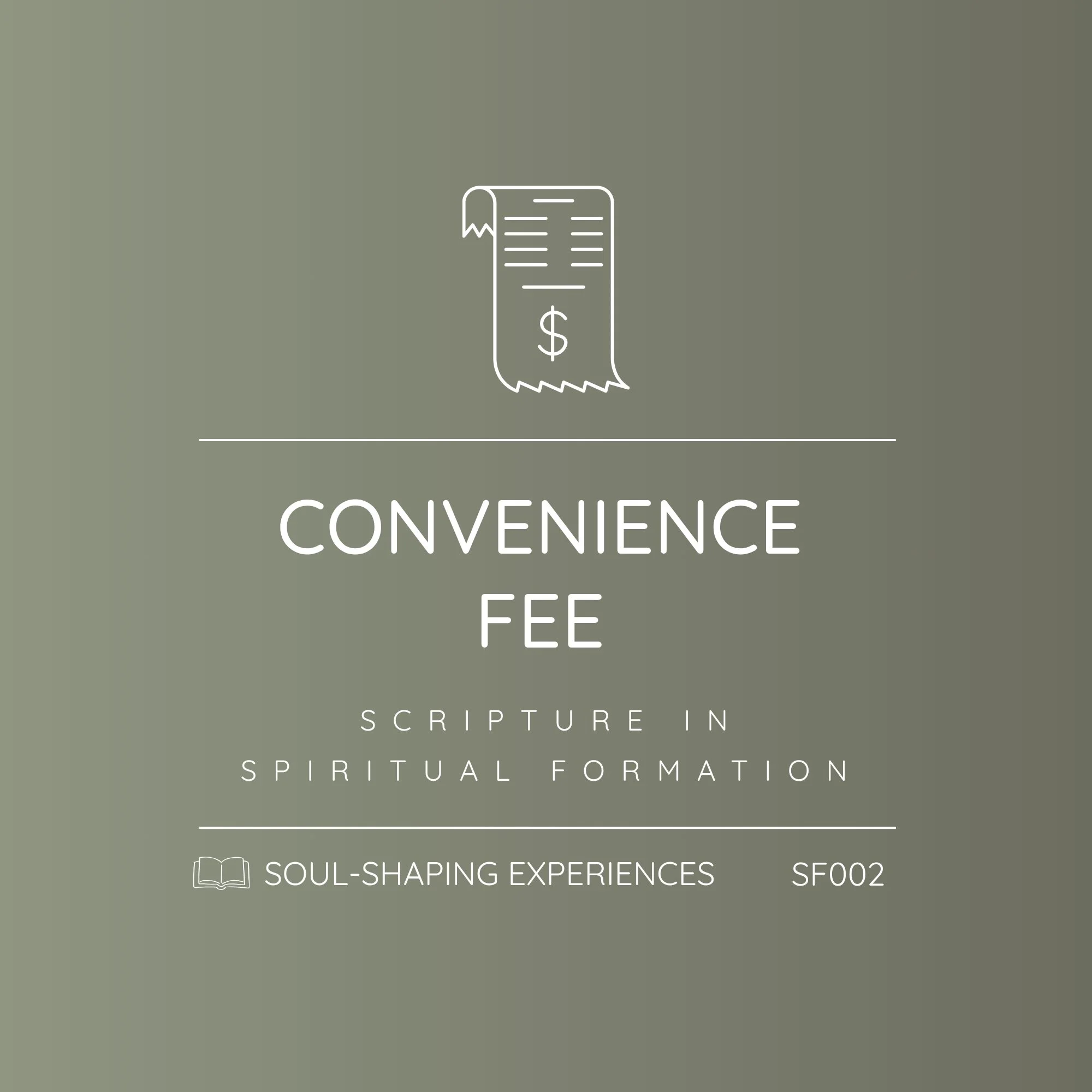 SF002 - Convenience Fee
