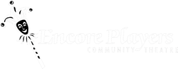 Encore Players Community Theatre logo with a stylized jester figure.