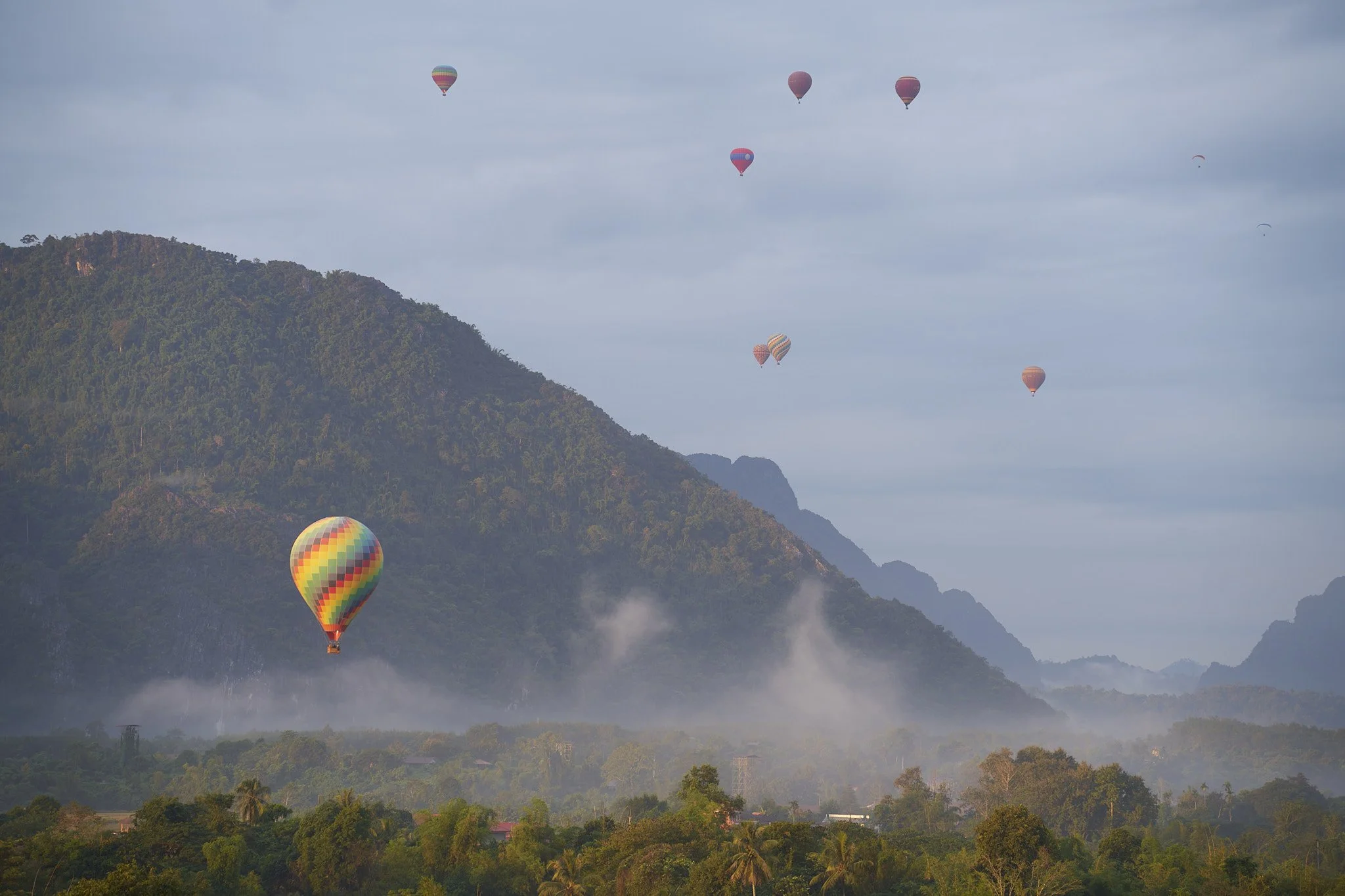 Sunraise in Laos