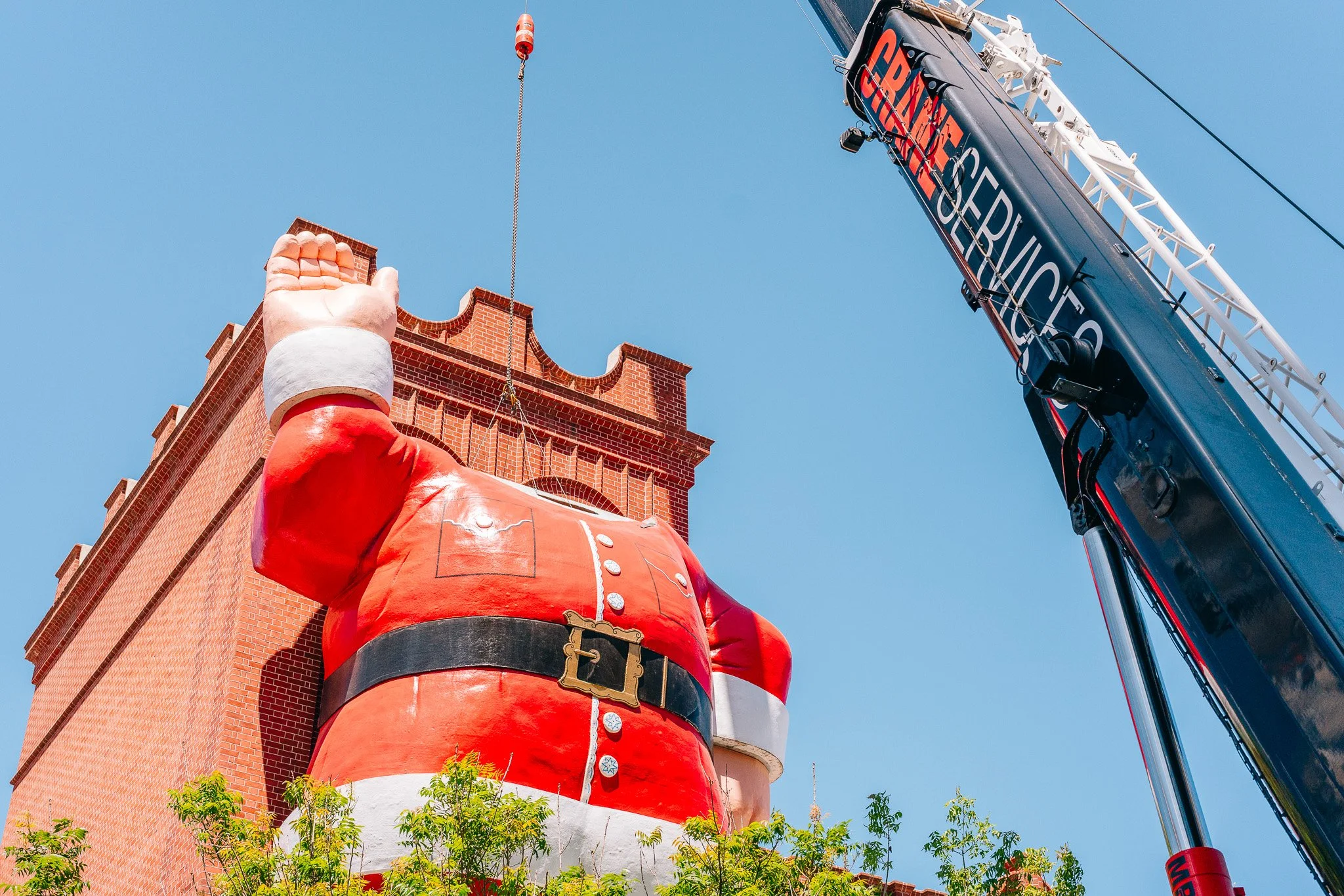 An image of Adelaide Central Markets giant Santa