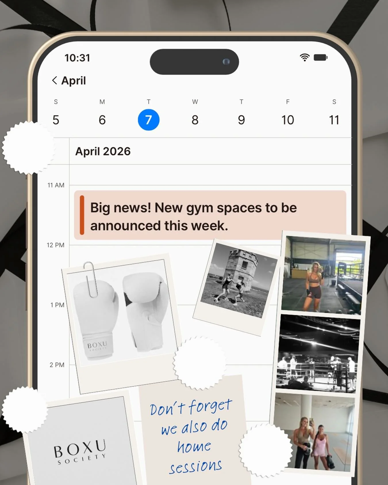 April is an exciting busy month 😁 

#excitingtimesahead 
#new
#gymsessions 
#homesessions 
#padwork