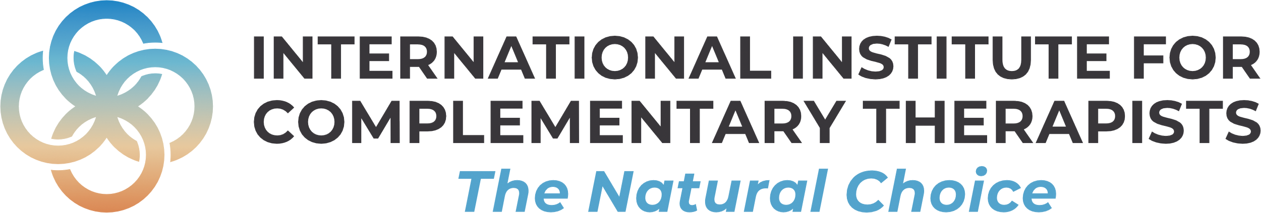 Logo of the International Institute for Complementary Therapists with a circular design and text 'The Natural Choice'.
