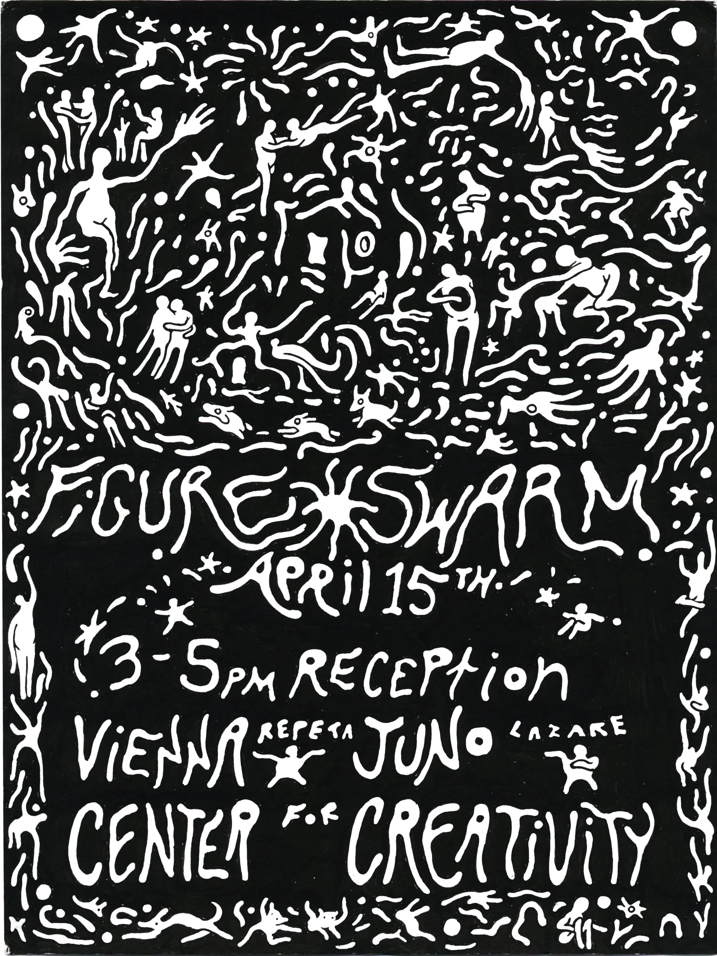 'Figure swarm'  9 x 12