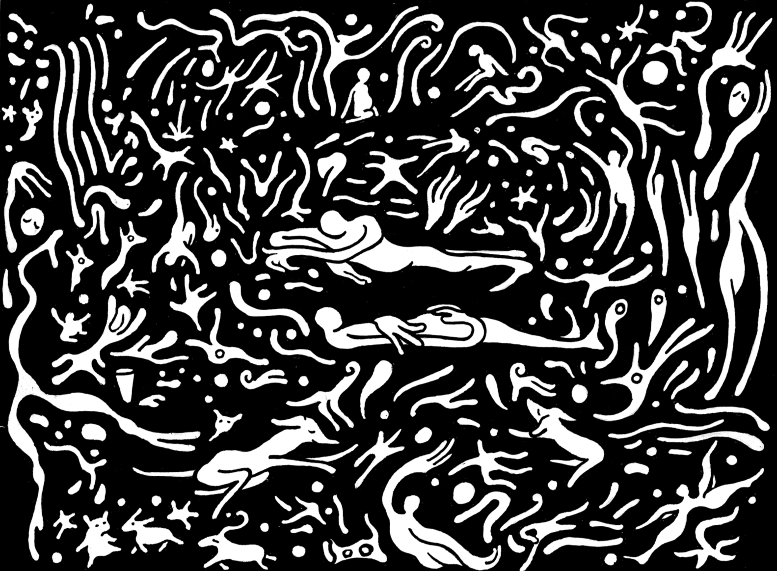 'Out from the woodwork' 6" x 8"