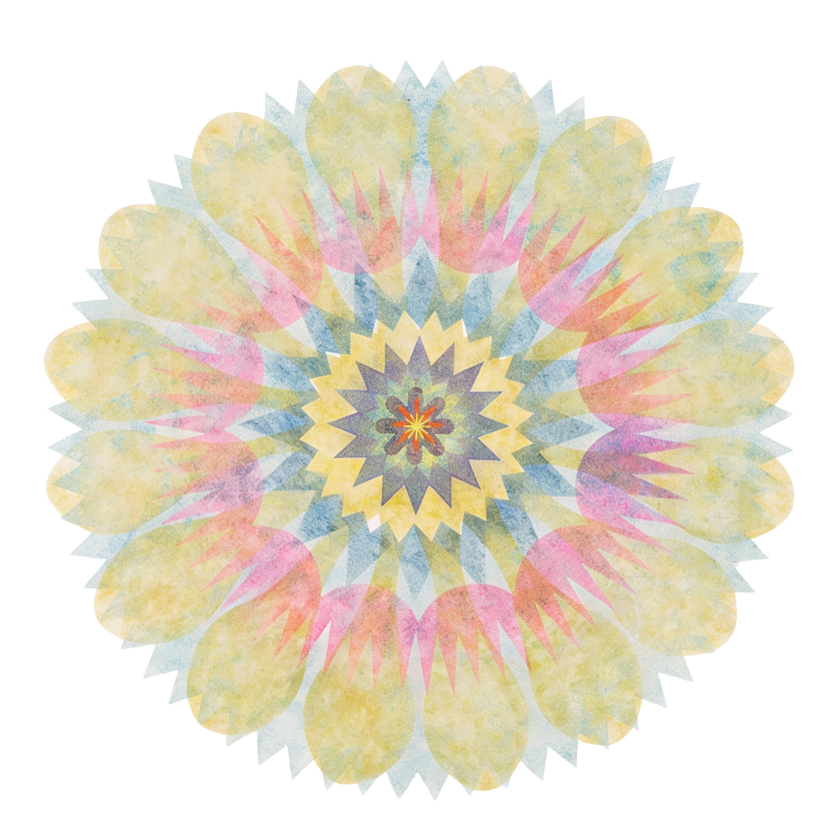 Mandala som symboliserar par och relationsterapi