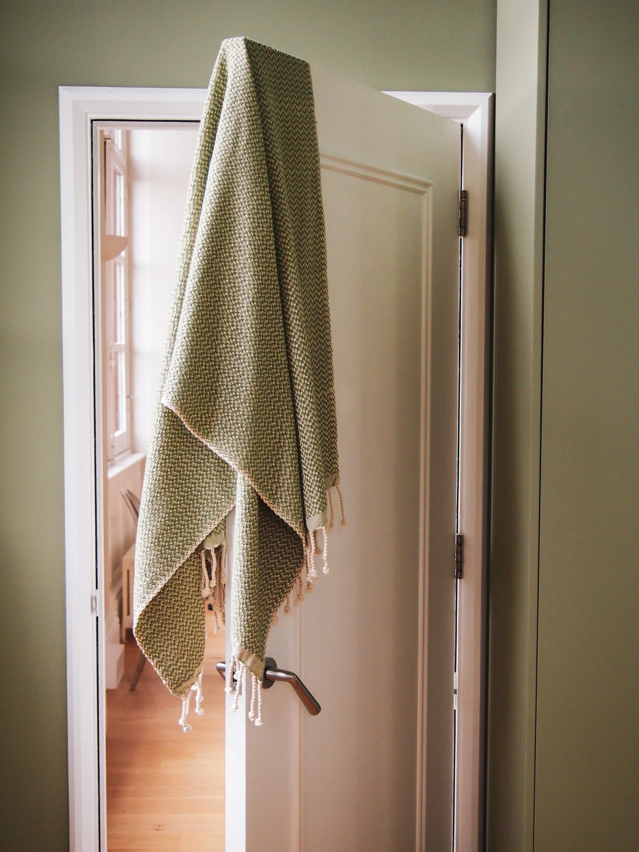 22) Green & White Towel.JPG