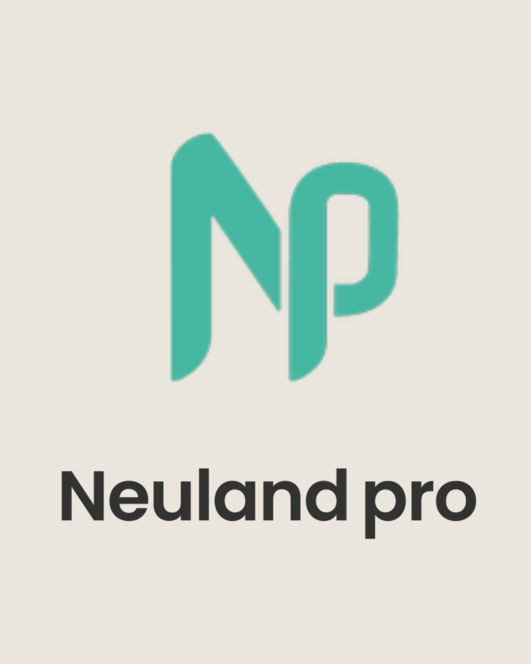 Logo mit den Buchstaben NP in Türkis, darunter der Text 'Neuland pro' in Schwarz auf hellem Hintergrund.