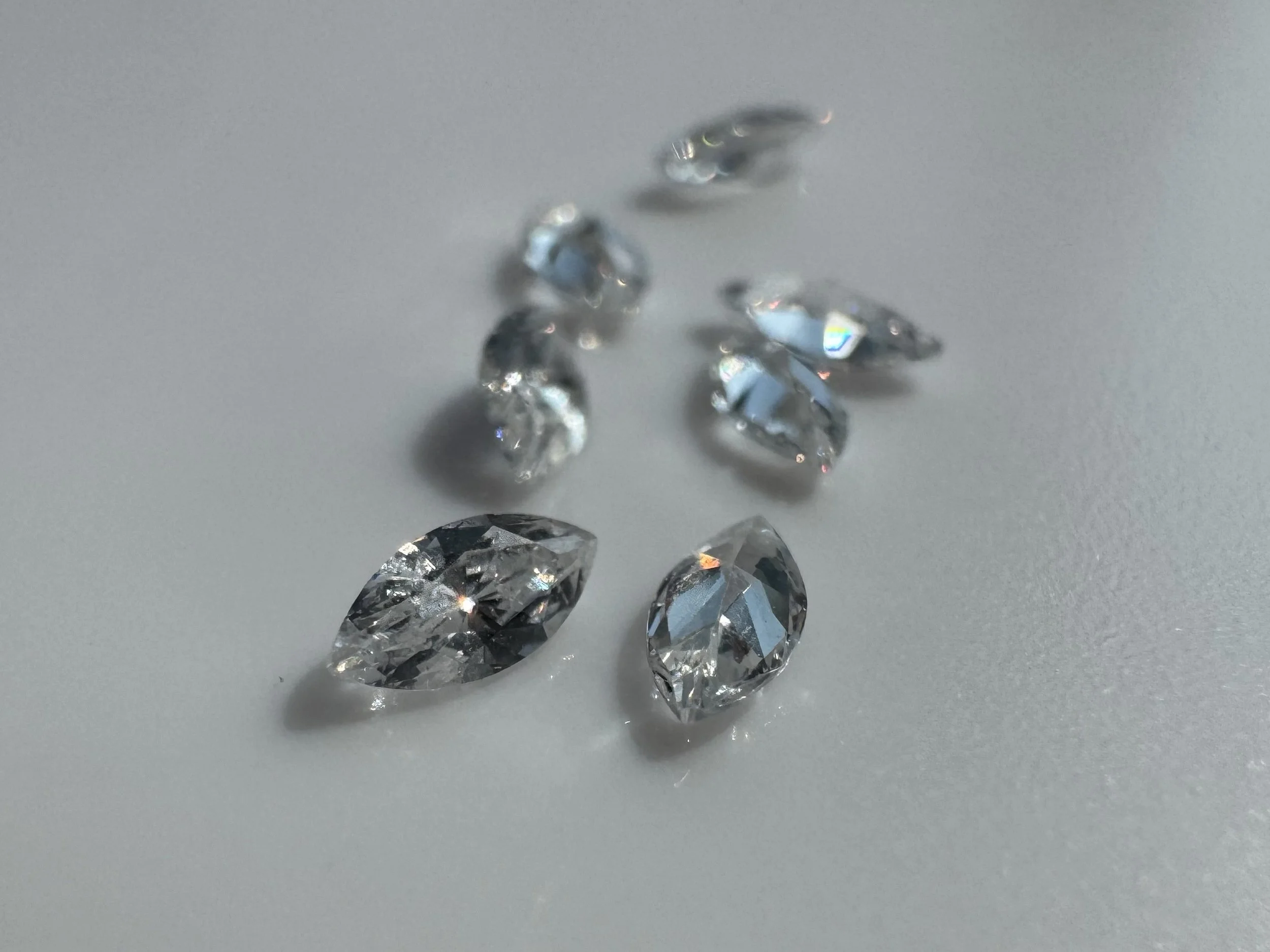 White Topaz, Marquise - 4 x 2 mm, No Heat, Brazil