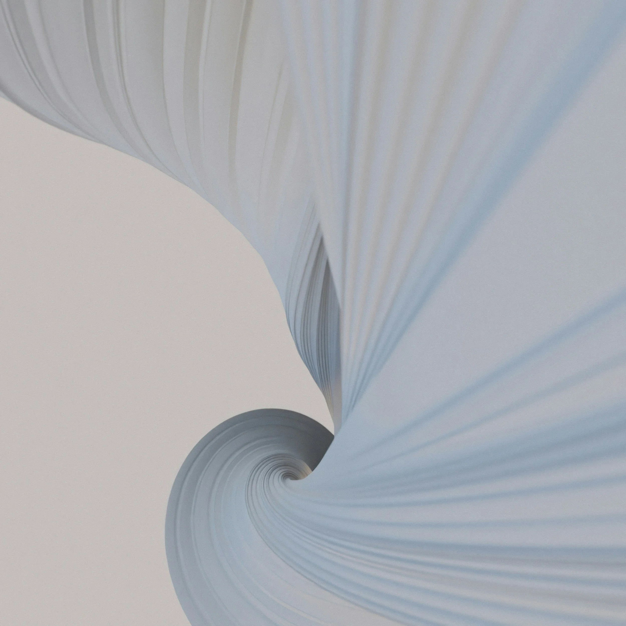 Un rouleau de papier à écrire ou de dessin en spirale avec des lignes verticales et un dégradé de couleurs douces.