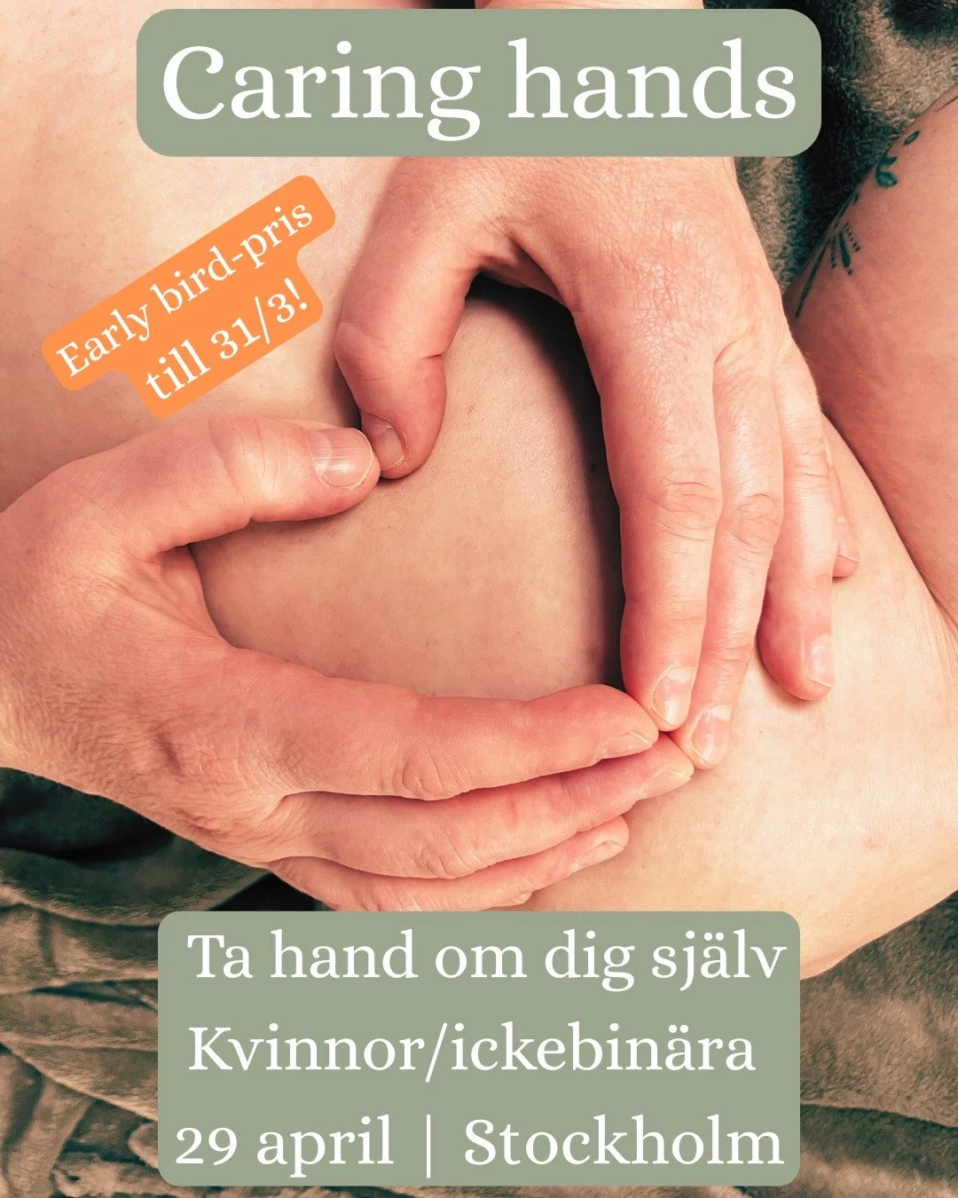 Du f&ouml;rtj&auml;nar ber&ouml;ring. B&ouml;rja med din egen.

Under tre timmar f&aring;r du guidad egenmassage, andning och meditation &ndash; och en chans att utforska hur det k&auml;nns att be om och ta emot ber&ouml;ring fr&aring;n n&aring;gon a