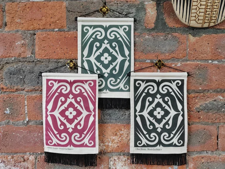 Borneo inspired wall hanging