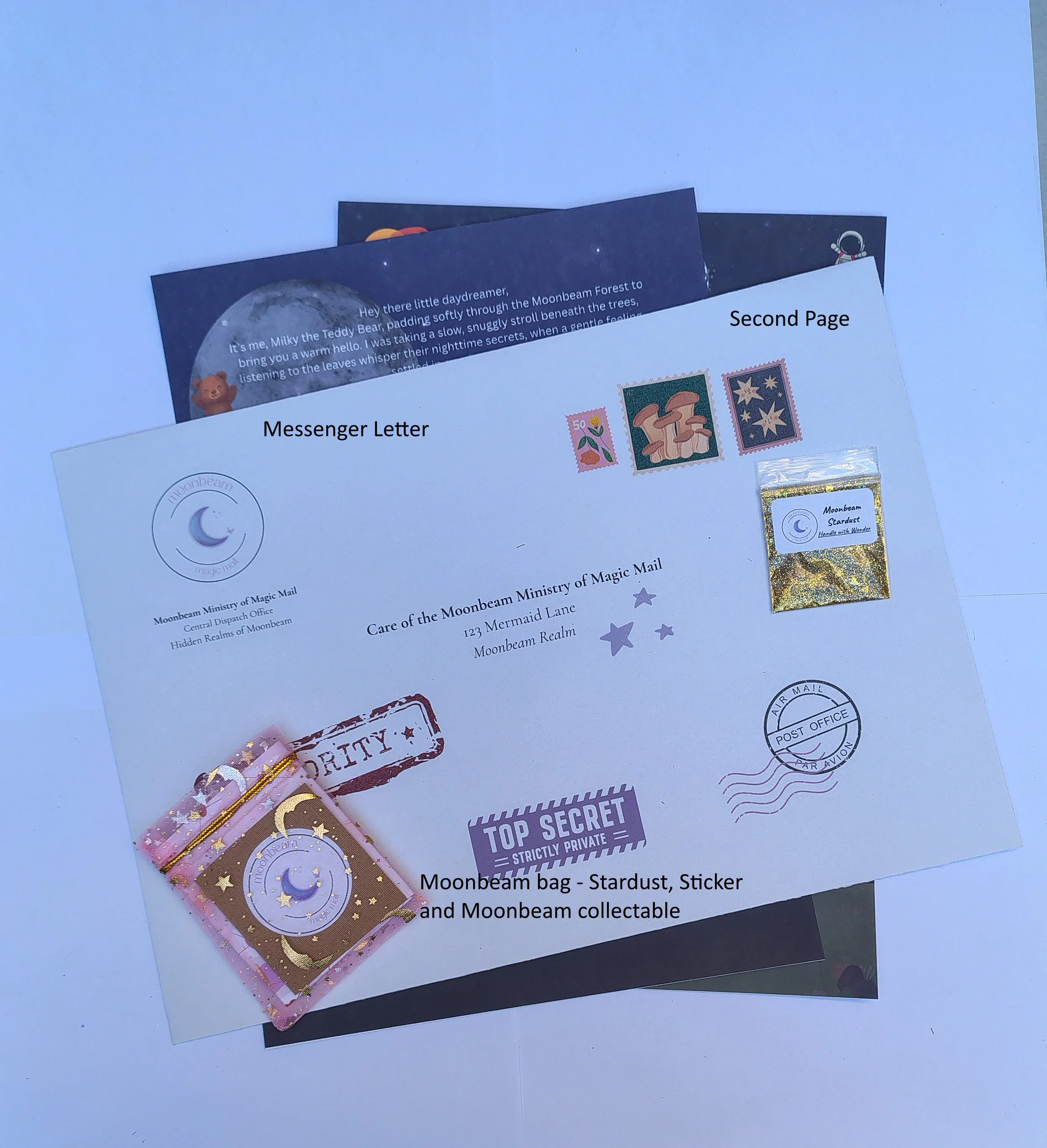 Milky the Teddy Bear - Wonder Letter