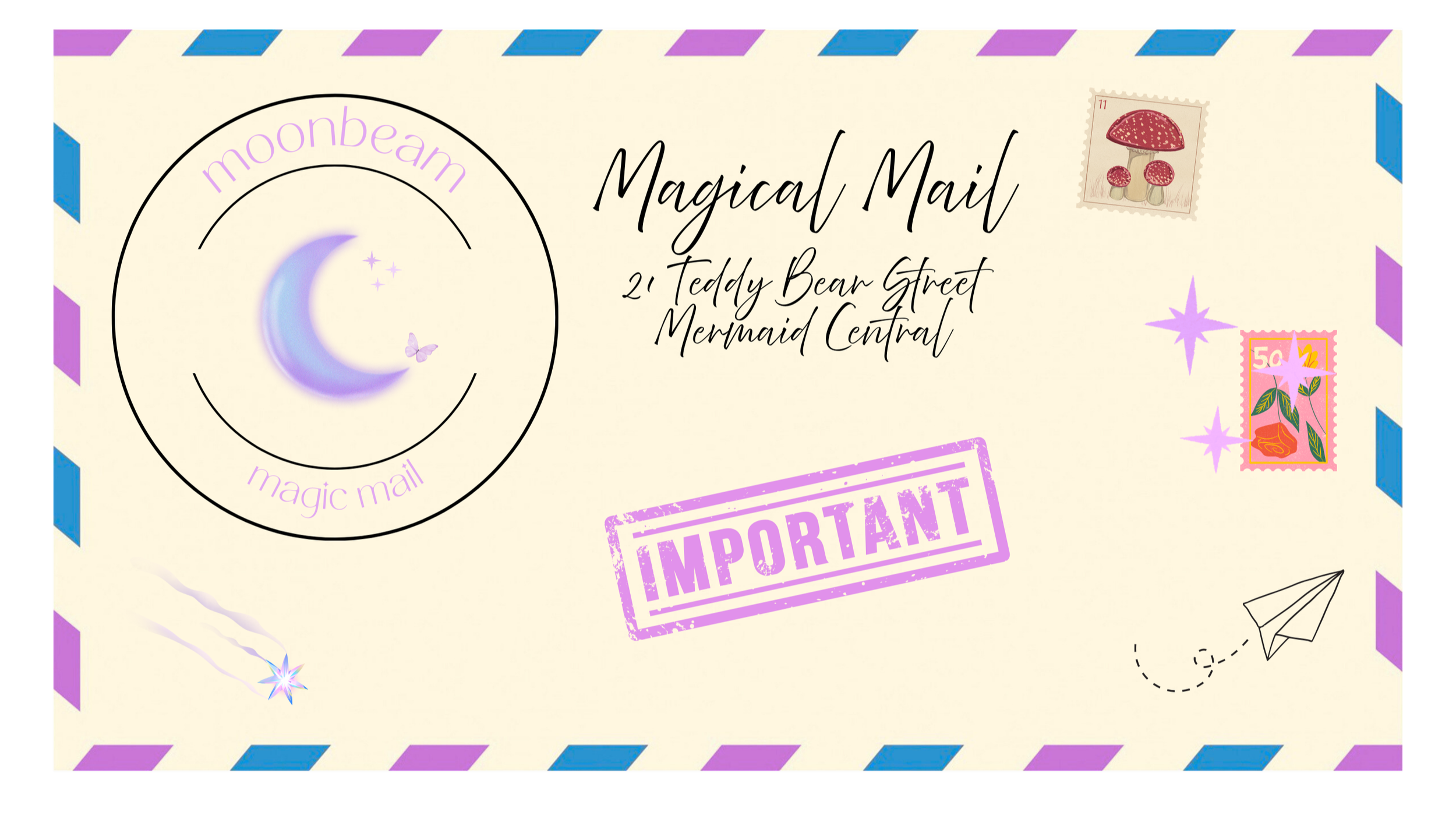 Moonbeam Magic Mail creator – magical letters for kids aged 3–10