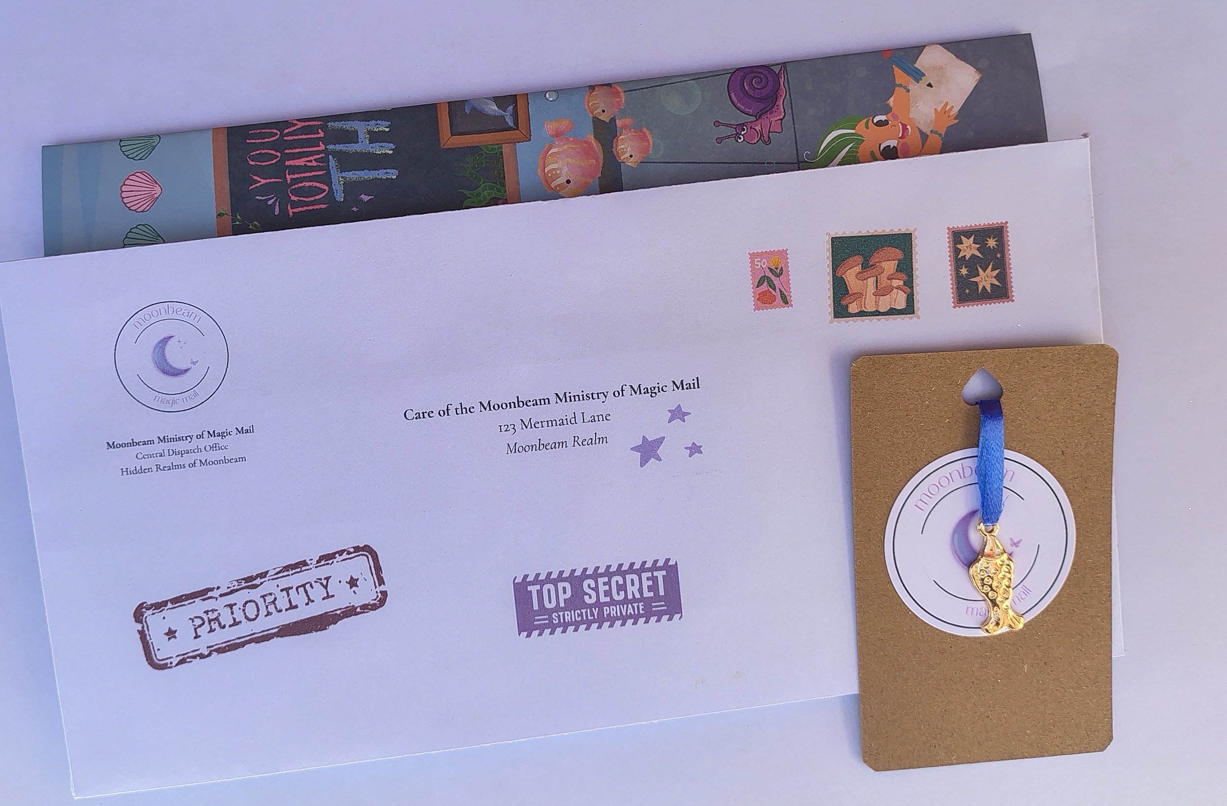 Mini Moonbeam - Mermaid Confident Letter