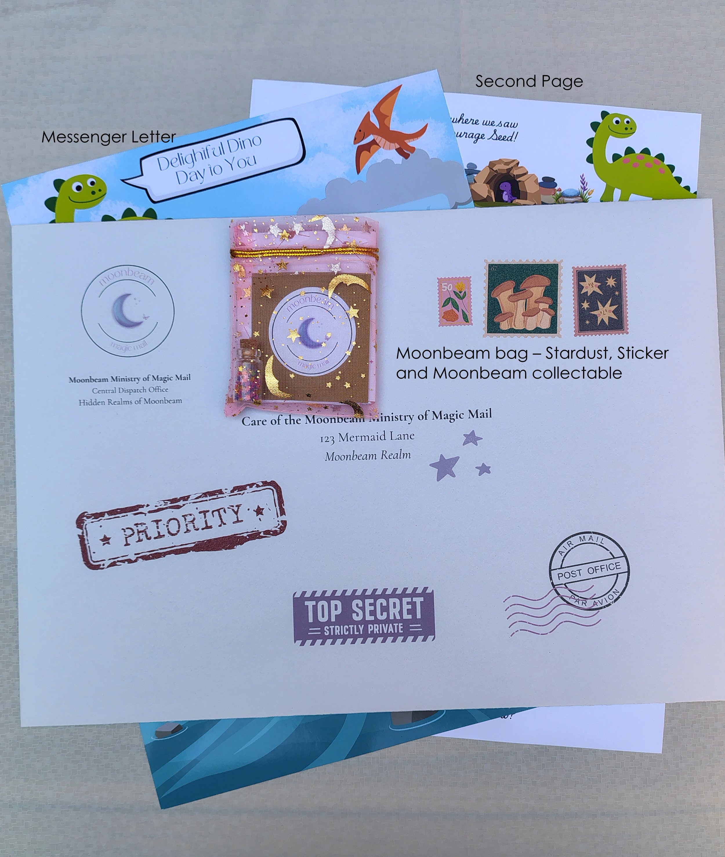 Stomper the Dinosaur - Courage Letter