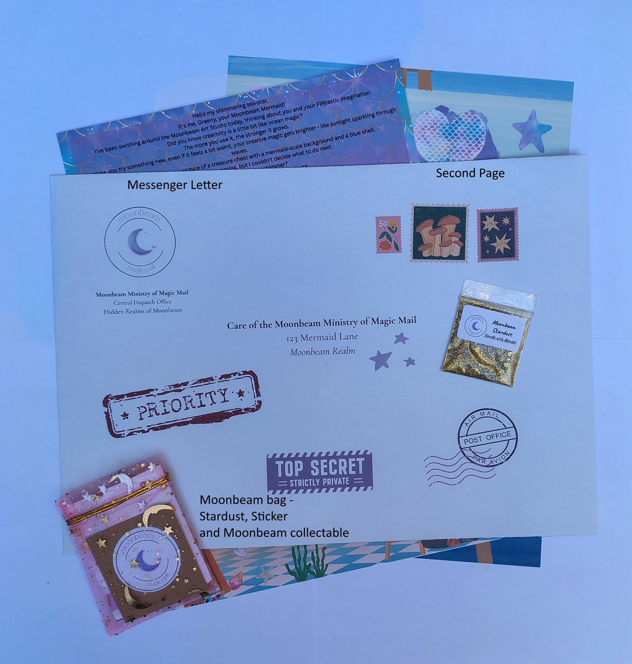 Greeny the Mermaid - Creative Letter