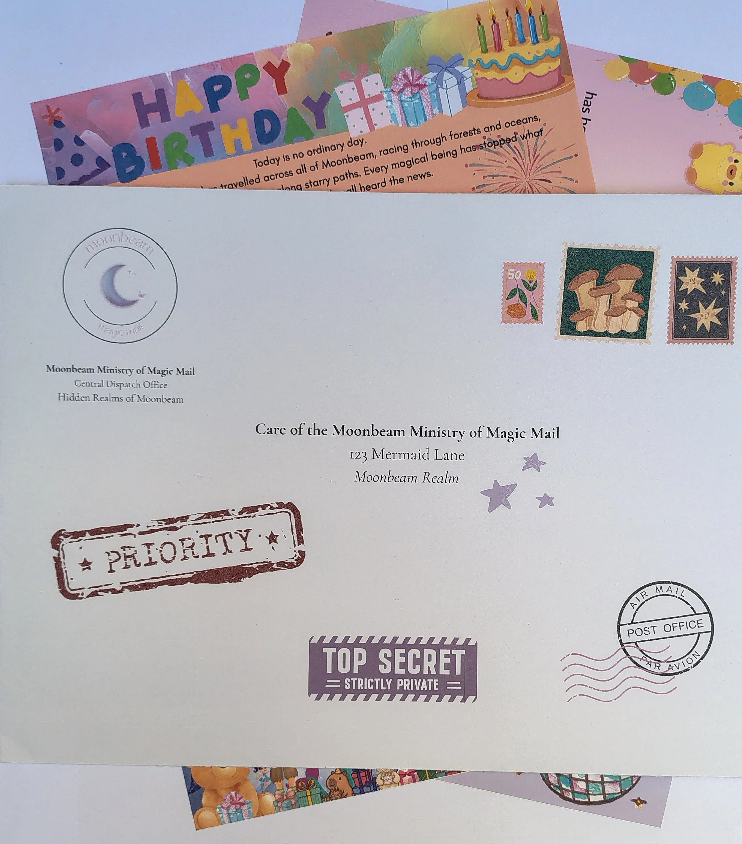 Birthday Letter - A Moonbeam Celebration