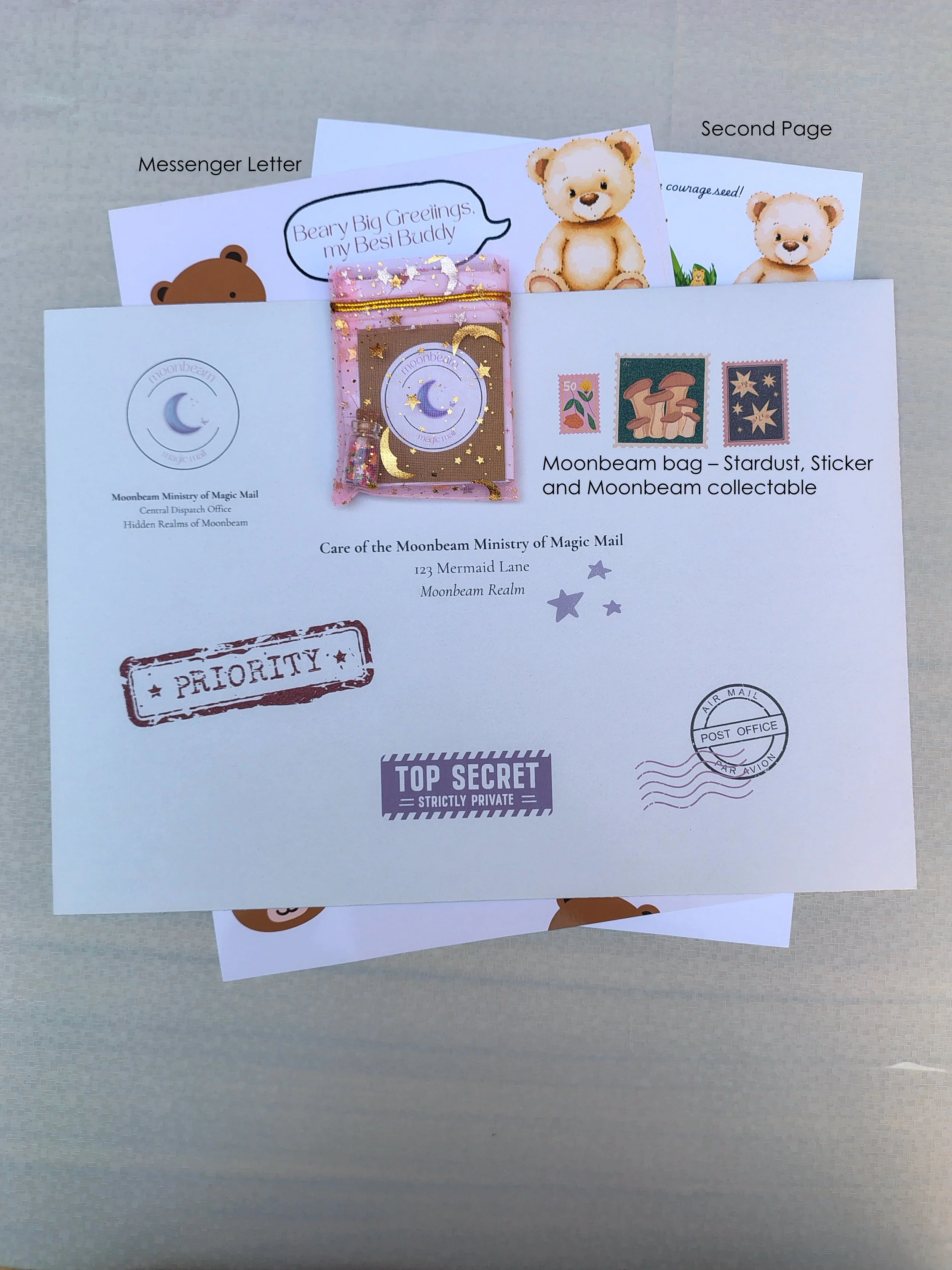 Maple the Teddy Bear - Courage Letter