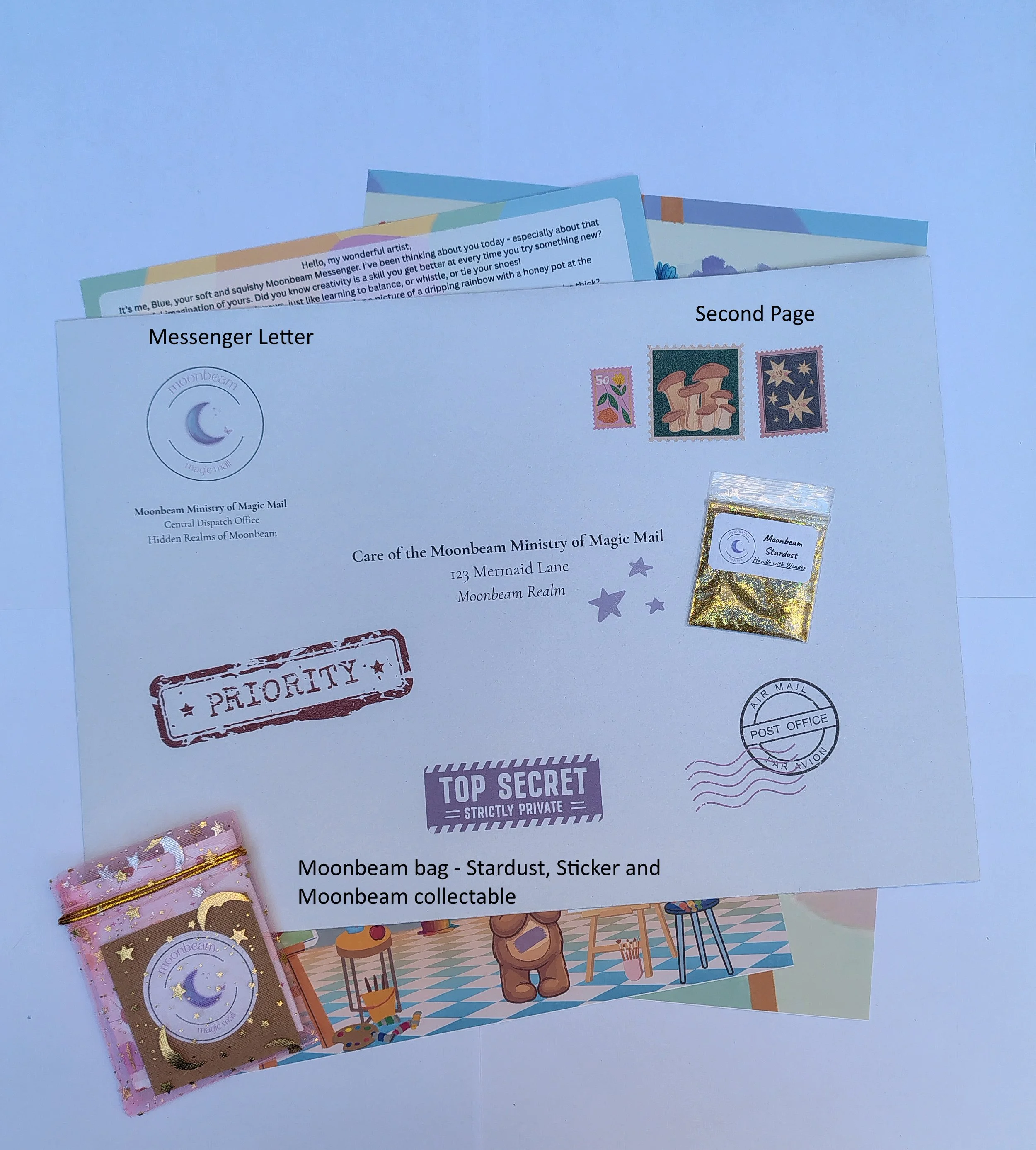 Blue the Teddy Bear - Creative Letter