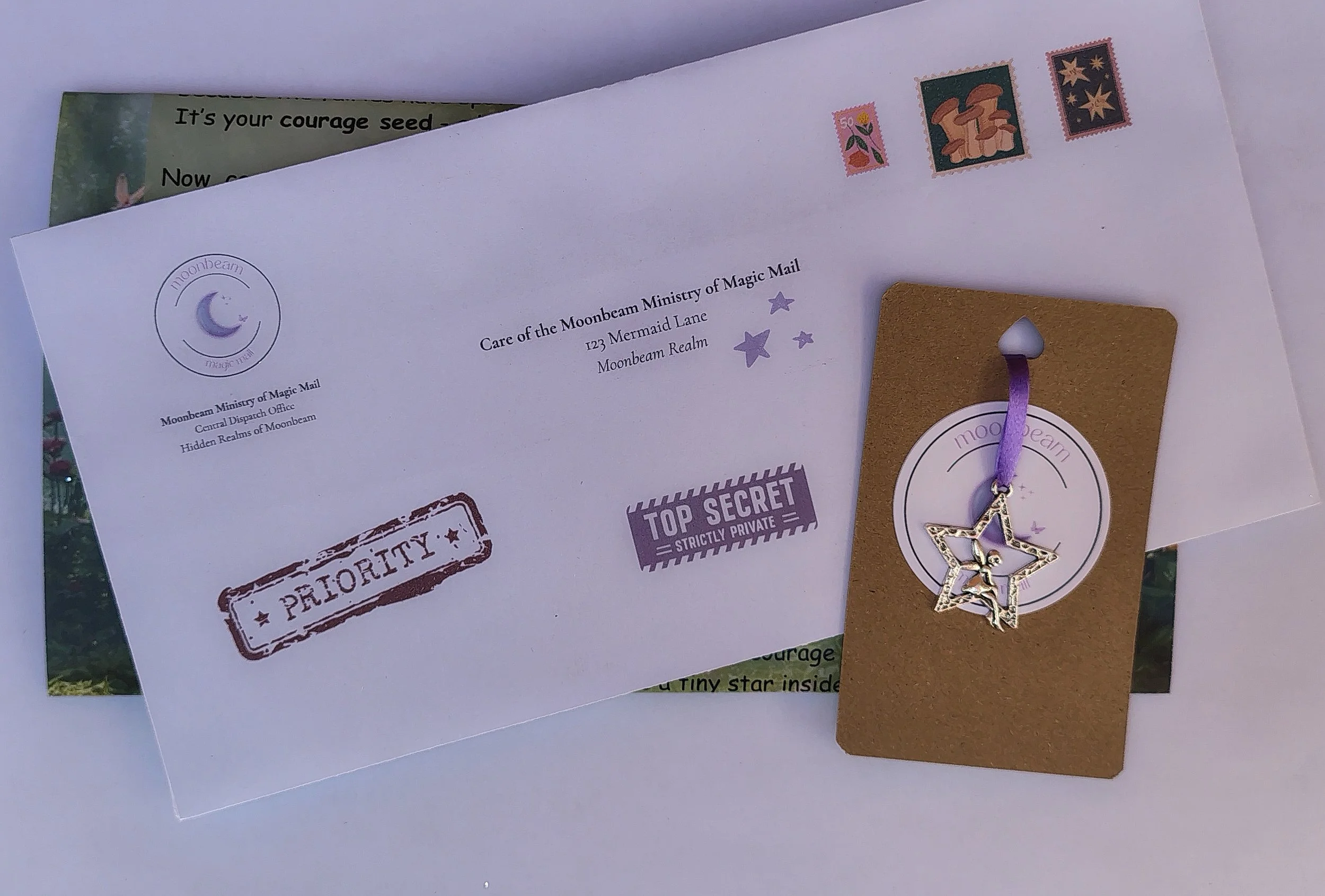 Mini Moonbeam - Fairy Courage Letter