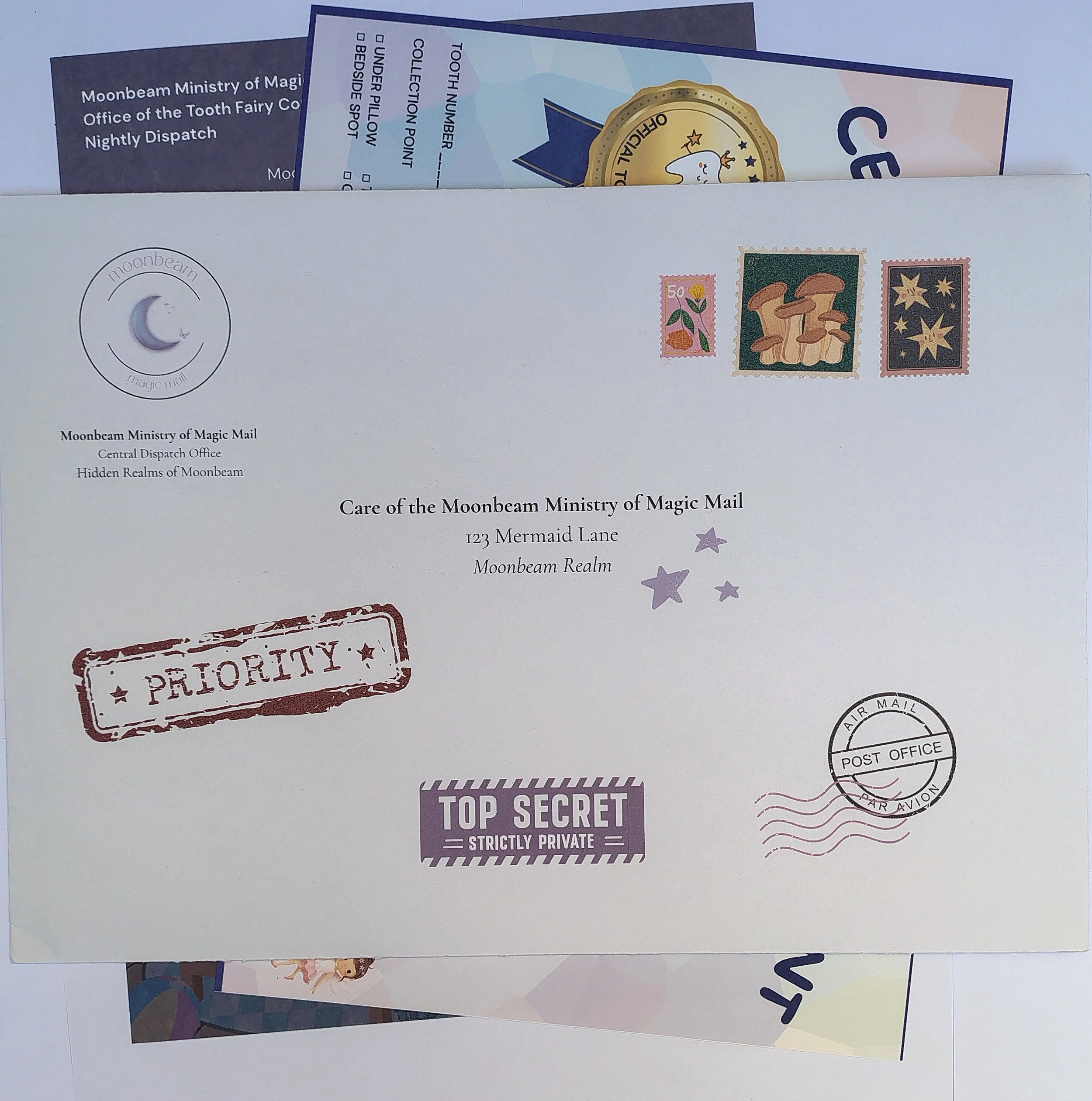 Tooth Fairy Letter - A Moonbeam Milestone