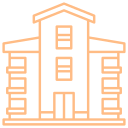 Outline of a multi-story residential building with balconies.
