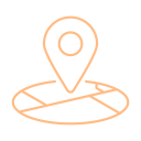 Icon of a location pin on a map.