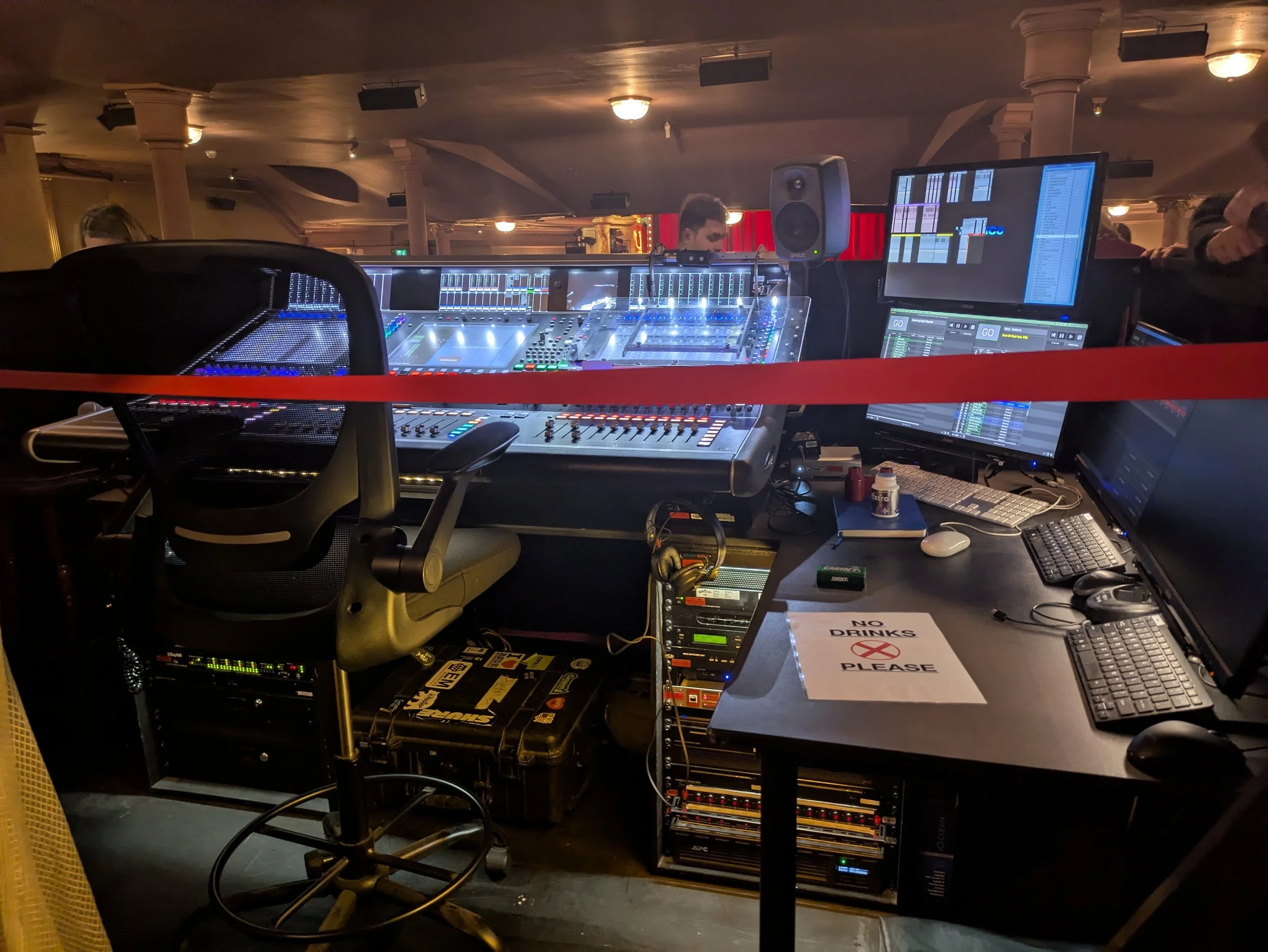 I really enjoy getting the opportunity to look at different setups for sound and trying to figure out what different parts of the set-up are.