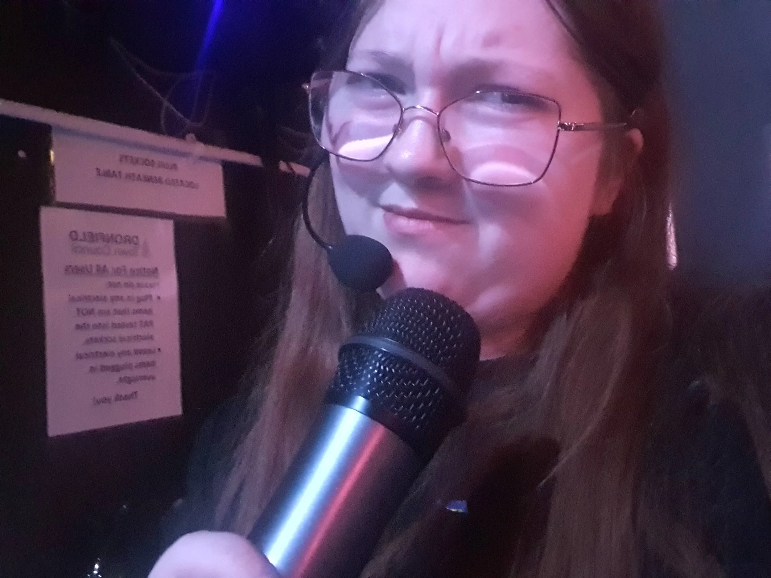 Later in the festival, I was also asked to announce each act as it went on stage, alongside my other duties. This added another layer which really taught me how to multitask. Thank god it was wireless, as one announcement was made from outside the bu