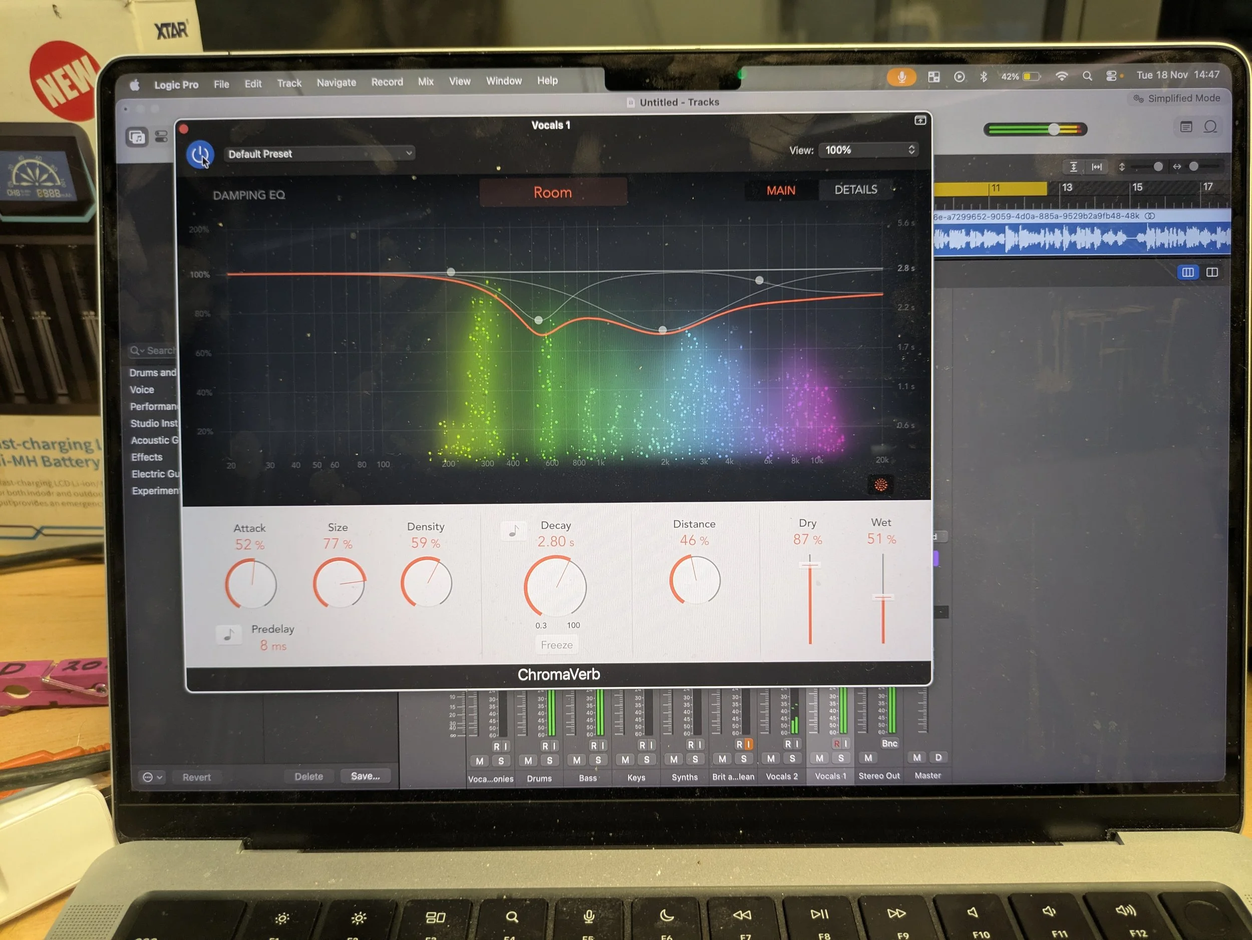 Another software I have gotten the chance to use, although not as much as some of the others, is Logic. I have used this mainly to add effects to sound tracks, as well as seperate the stems to remove vocals from backing tracks. I've also used this fo