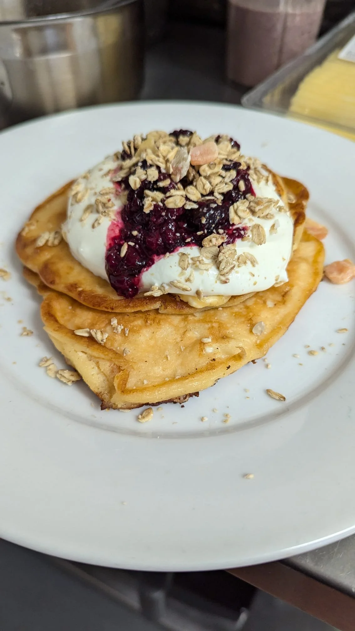 Cottage cheese pancakes