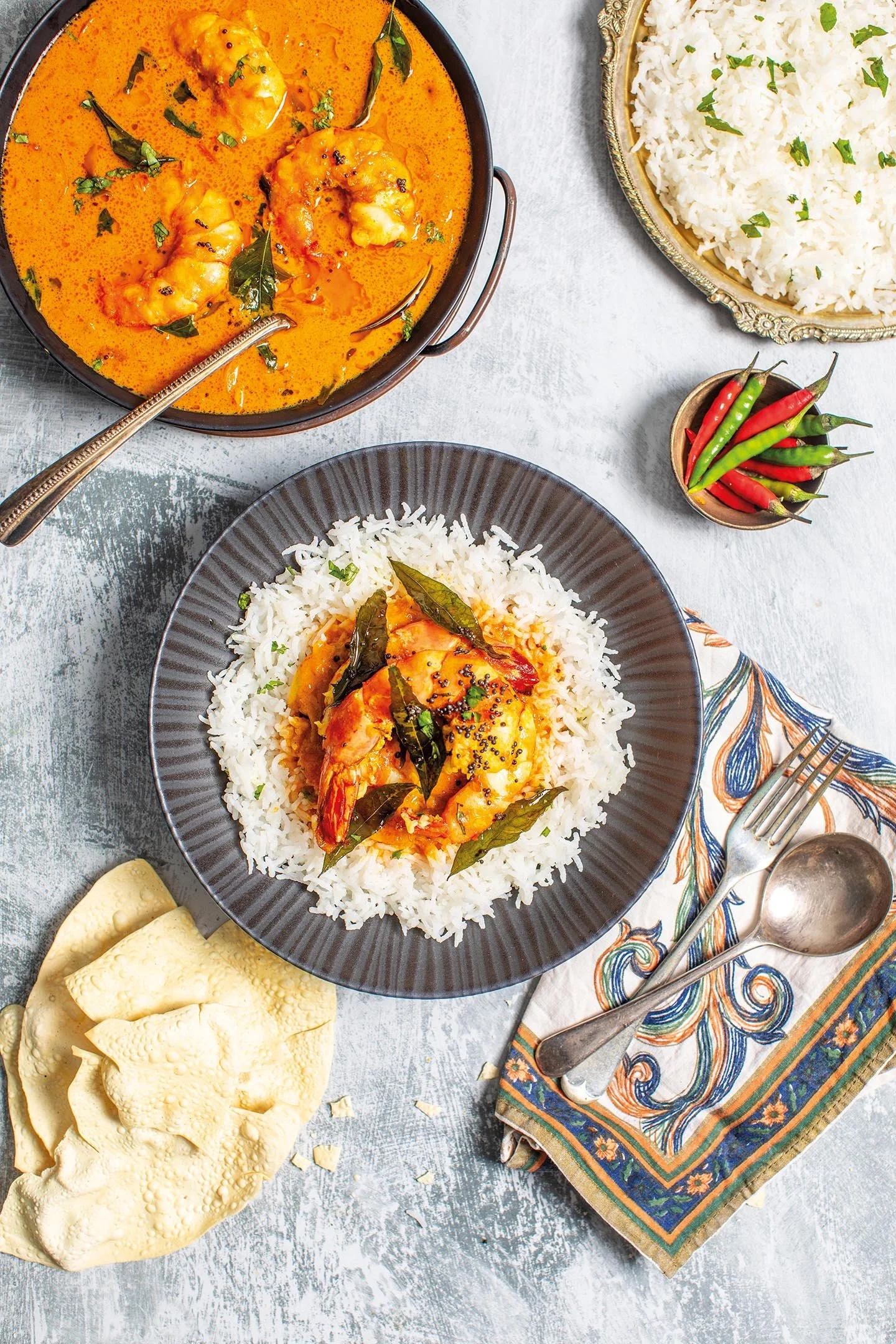 Malabar style prawn curry